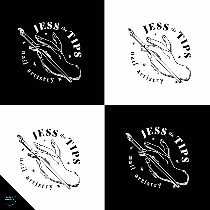 Jess the Tips Nail Artistry logo & branding creation on Behance
