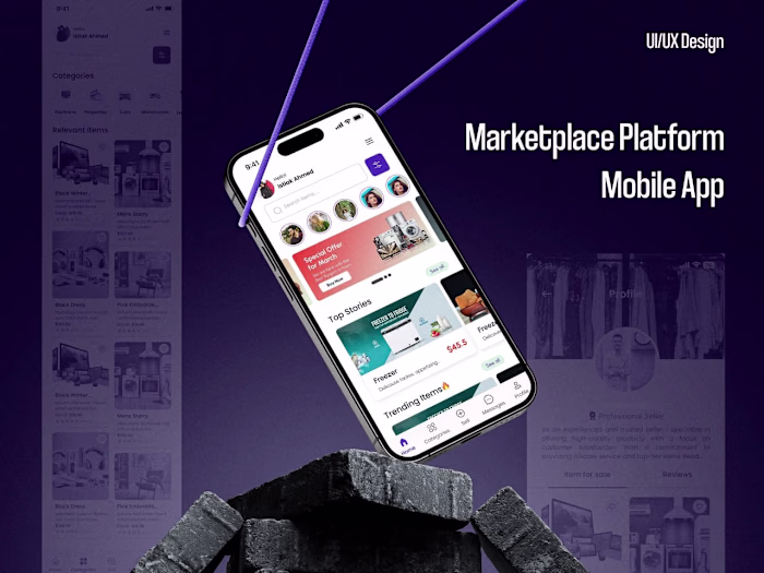 Designing a marketplace app that