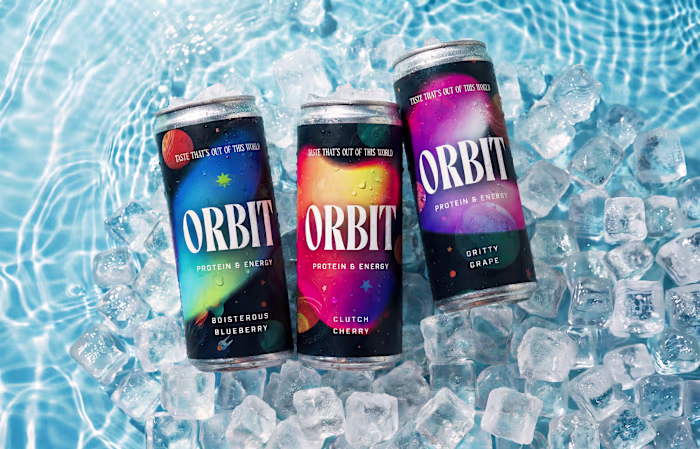 Orbit Energy Drink Branding