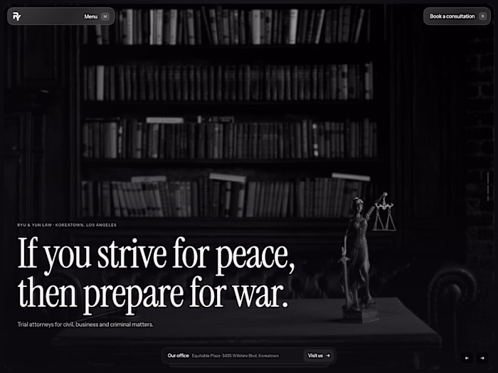 Ryu & Yun Law: trilingual law firm website