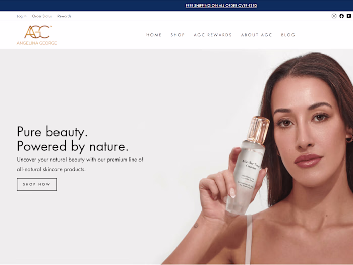 Custom Ecom Site for Skincare Brand
