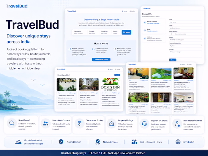 TravelBud — Discover Unique Stays