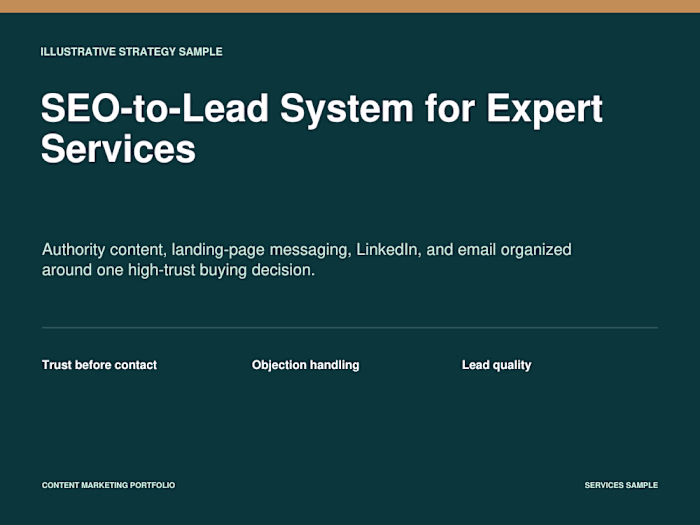 An original strategy sample for
