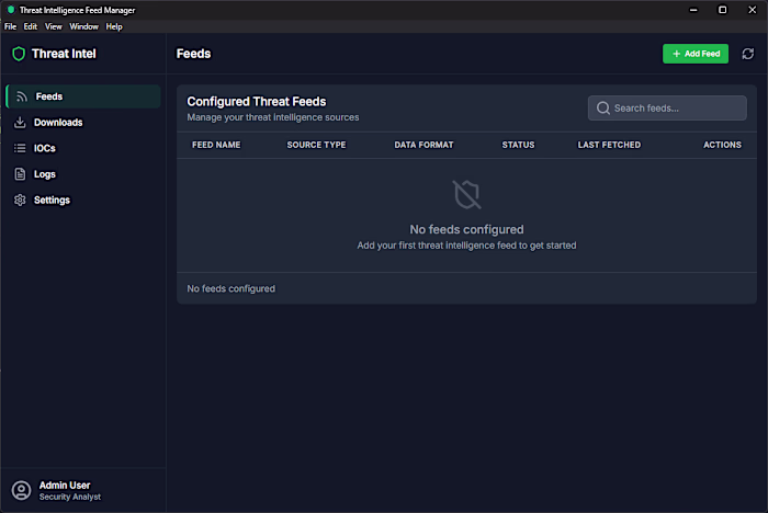 Threat Intelligence Feed Manager Development