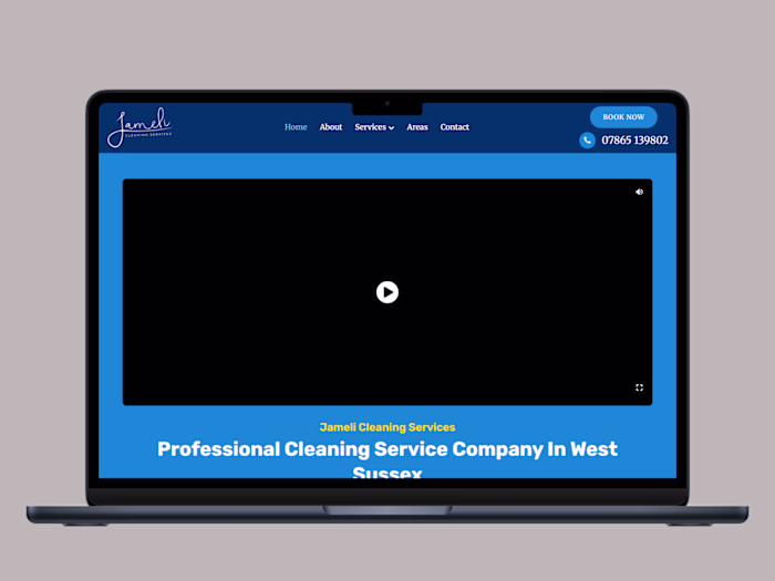 Professional Website For Jamelic Cleaning Services