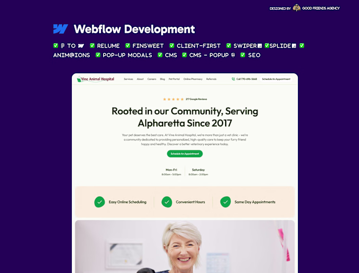 Vine Animal Hospital | Webflow