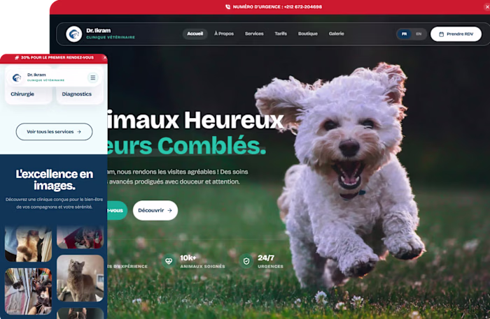 Dr. Ikram Vétérinaire | Veterinary Clinic Website