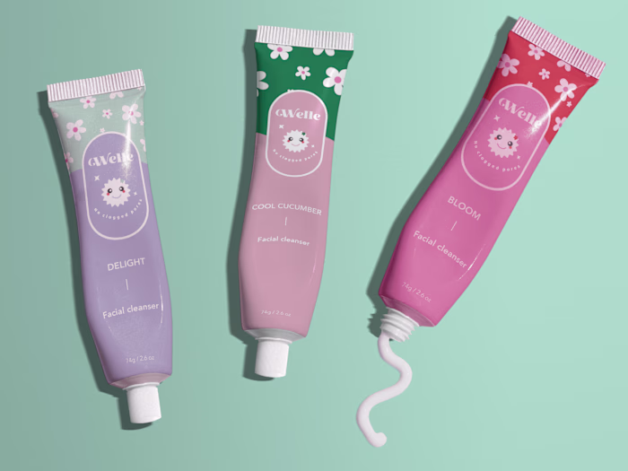 Minimal skin care brand identity 