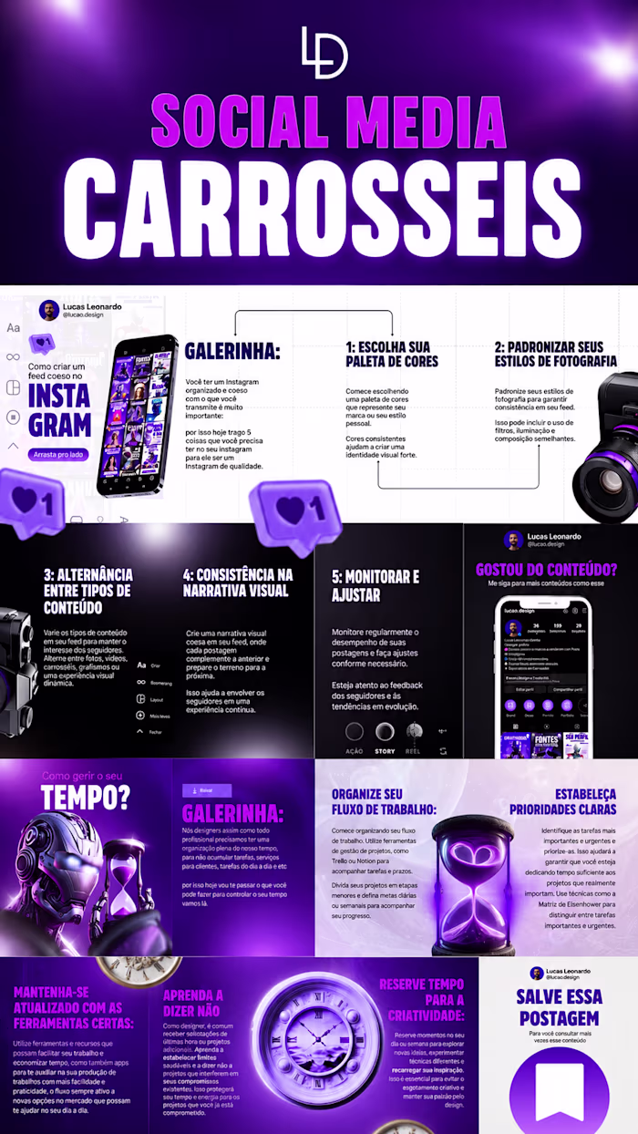 A visually striking social media