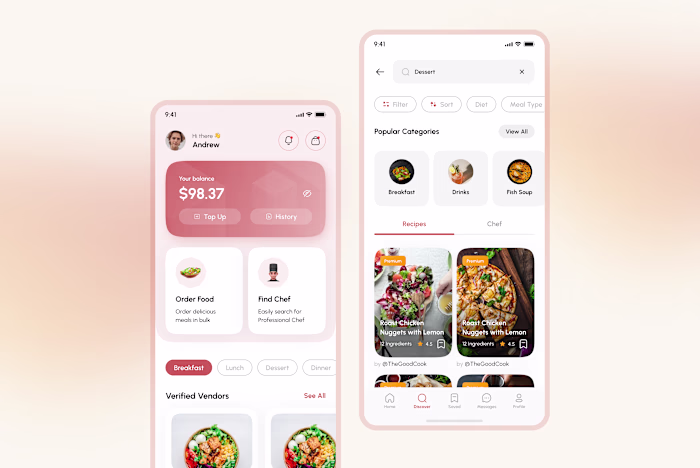 Foodnify Recipe App & Wallet
