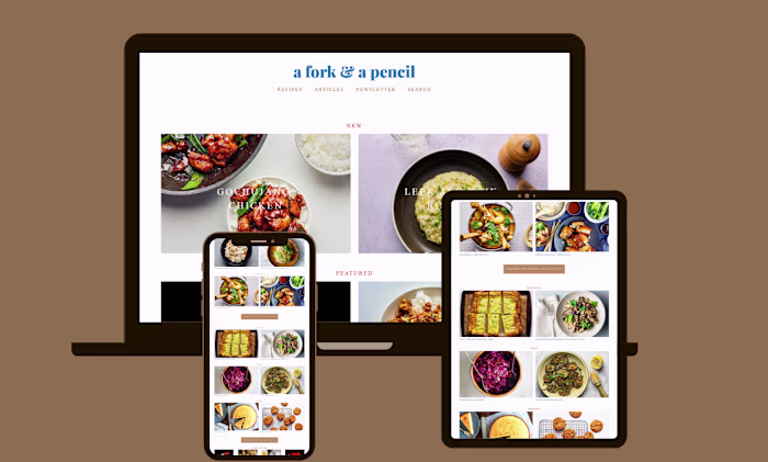 Modern and professionally designed website