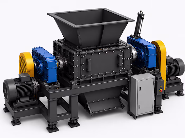 DOUBLE SHART INDUSTRIAL SHREDDER ONSHAPE