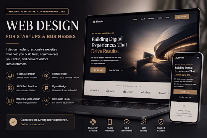 Web Design for Startups &