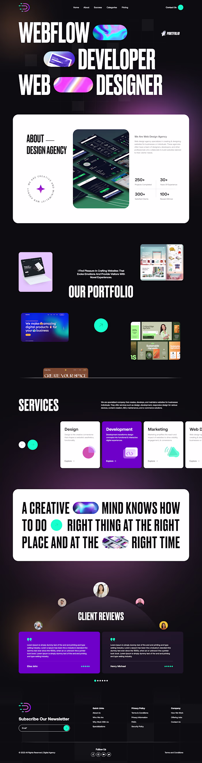 High-Performance Digital Agency Website & Portfolio