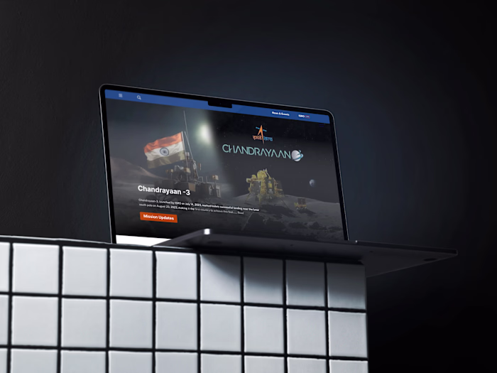 ISRO landing page