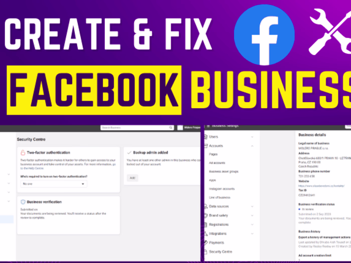 Fix and Create a Business Manager