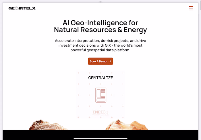 GeoIntelX — AI Geo-Intelligence Platform (Website Design)