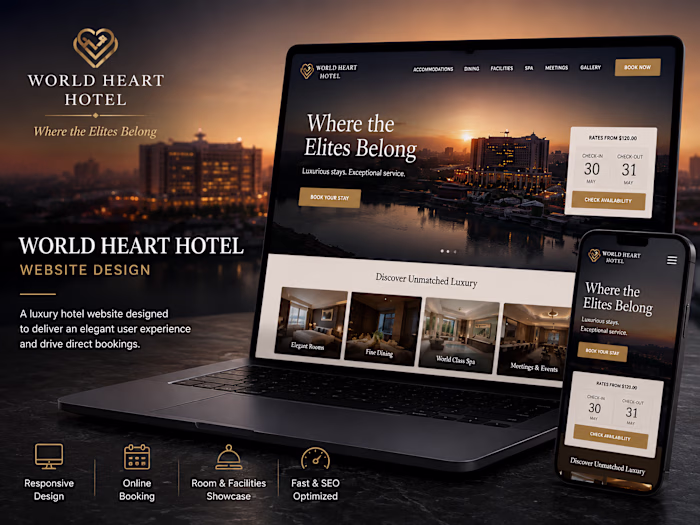 World Heart Hotel — Website Design