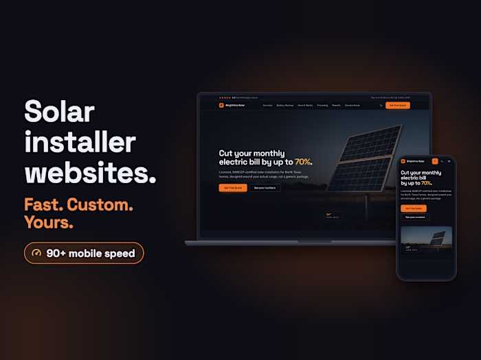 Concept website for a residential