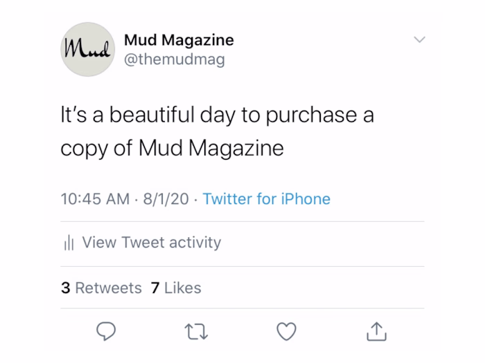 Twitter Manager - Mud Magazine