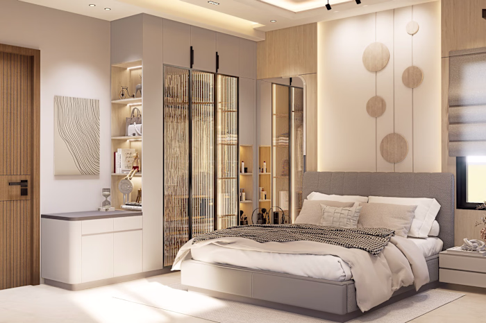 Modern Minimalist Bedroom with Elegant Warmth