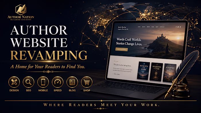 Author website revamping expert