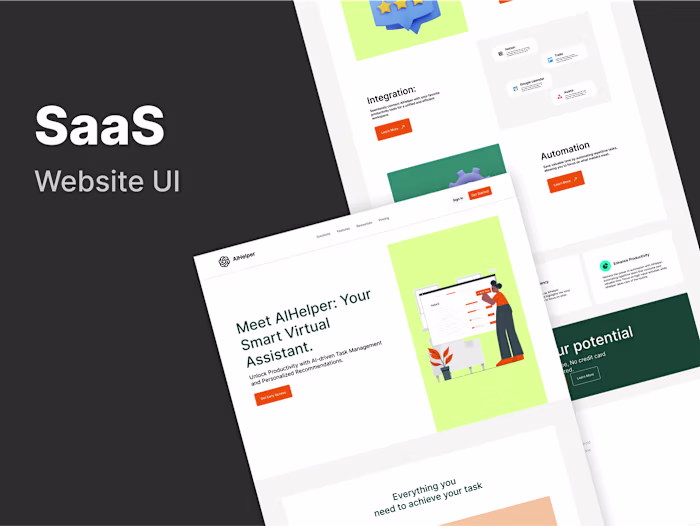 SaaS Website UI