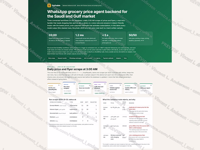 WhatsApp grocery price backend with dialect-friendly Arabic