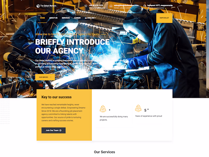 Manpower Agency Website Development