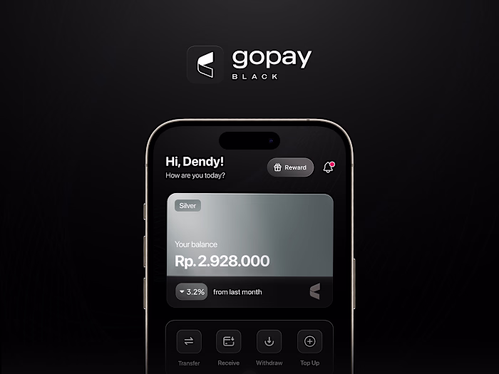 GoPay Black - UI Design Exploration