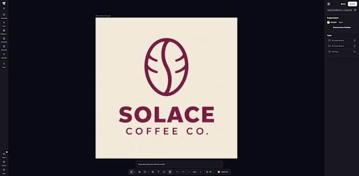 Solace Coffee Co. — Logo & Brand Identity (Kittl)
