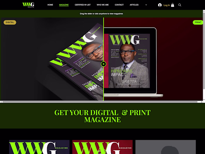 Responsive Website Design for WWG Magazine