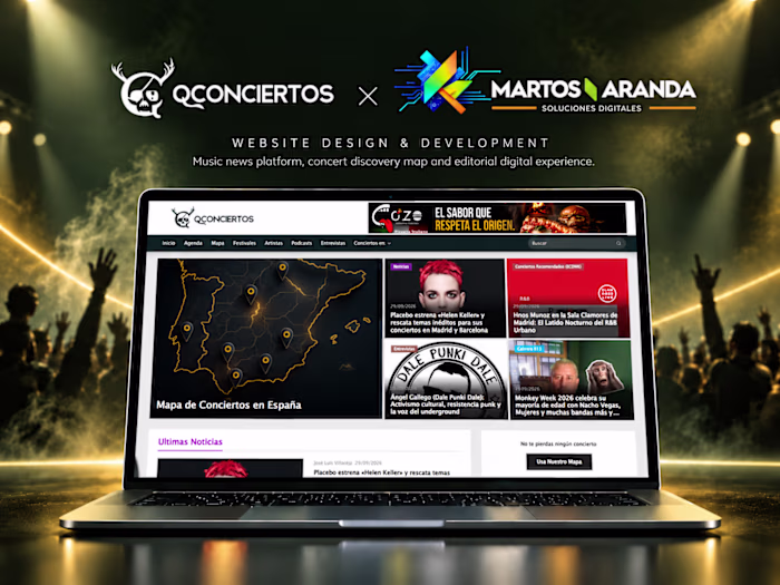 Qconciertos — Music Discovery & Editorial Platform
