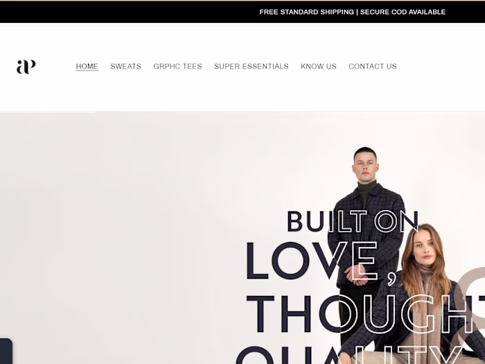 Premium clothing Website that stands out and endures.