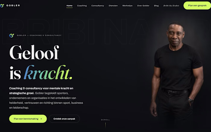 Gobler — Coaching website concept / sample