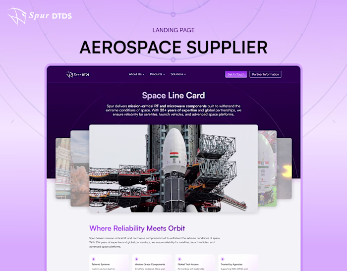 Sneak peak into a website I'm making for an Aerospace Manufa...