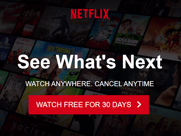 Netflix Landing Page