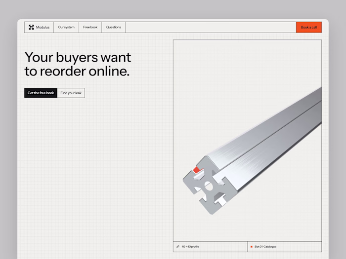 Modulus: B2B Funnel Website for Manufacturers