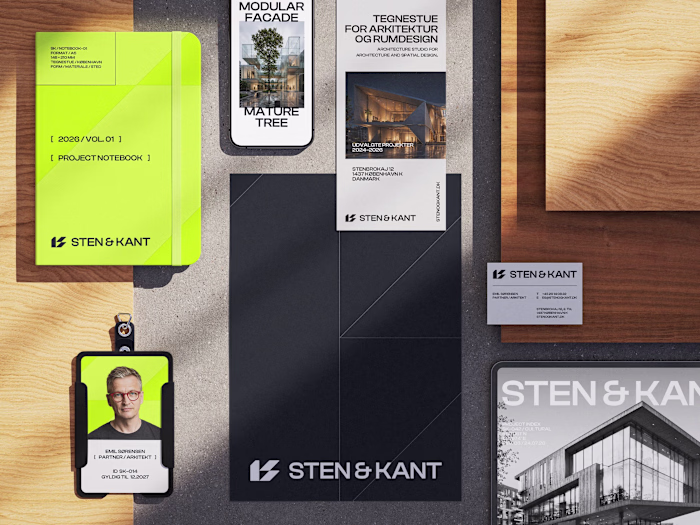 I was working on the stationery for Sten & Kant, an architec...