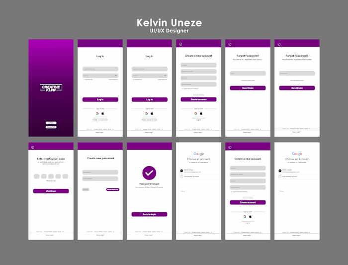 User Authentication Screen