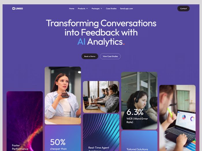 SandLogic: AI Platform Website Redesign