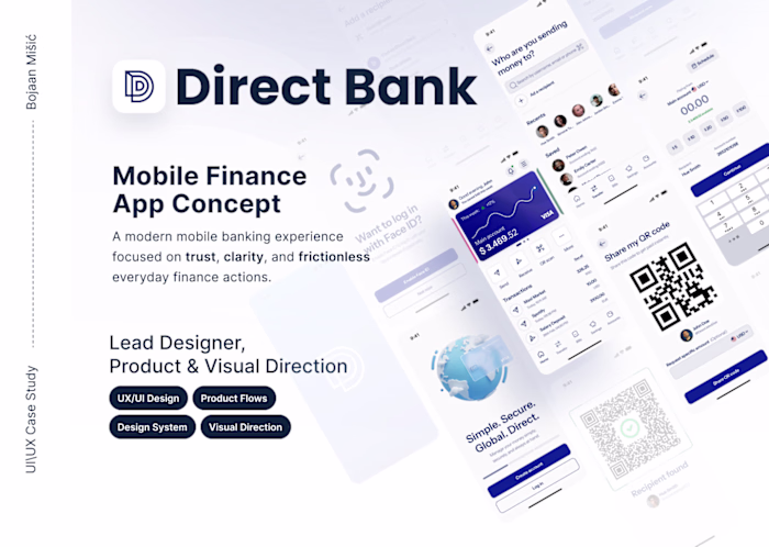 Direct Bank Fintech Mobile Experience
