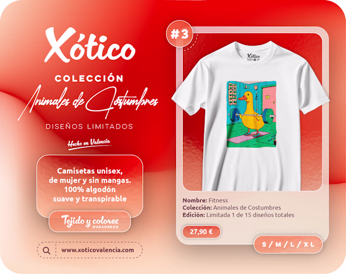 Xótico · Animales de Costumbres — Camisetas