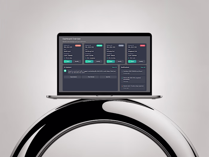 Port Delivery Management Dashboard