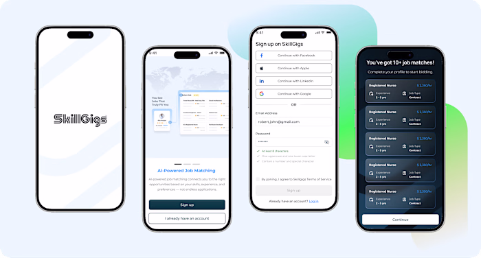 SkillGigs Mobile Application Redesign