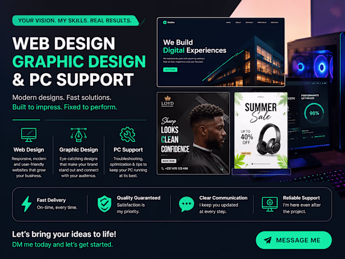 I help businesses, creators, and