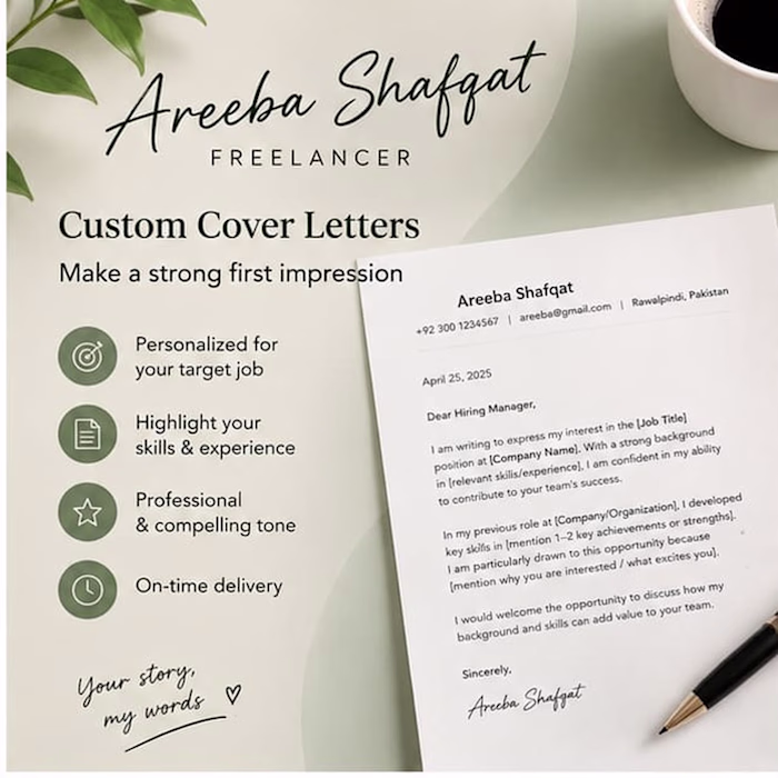 I create custom, Personalized cover