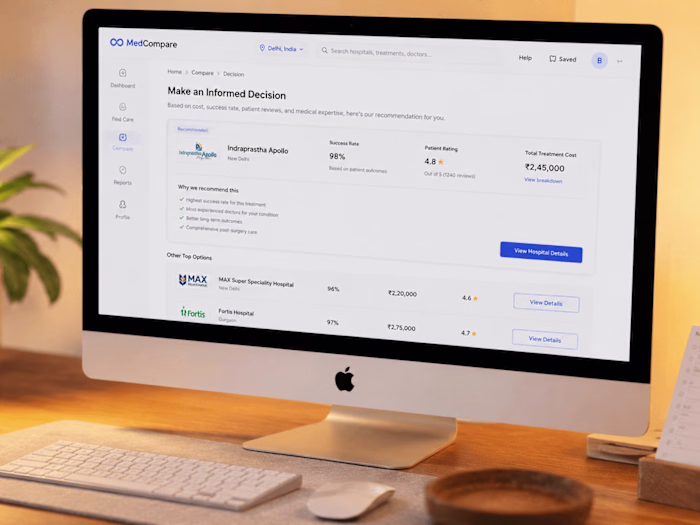 MedCompare: healthcare comparison platform