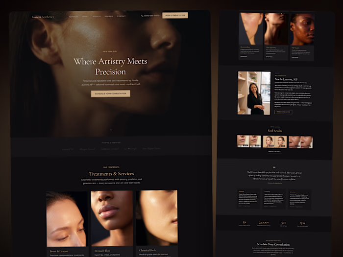 Nurse Practitioner Landing Page Concept