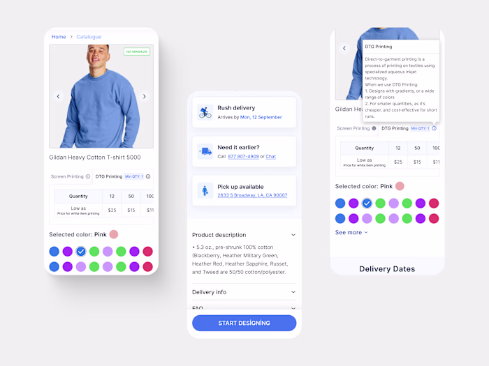 Product detail / Mobile UI